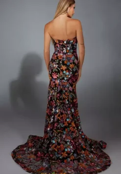 Plus Sized Dresses|Plus Size^Alyce Paris 61810 Orange/Multi