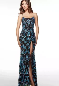 Fitted|Long Dresses^Alyce Paris 62131 Black-Multi
