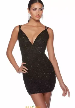 Short Homecoming Dresses|Short Dresses^Alyce Paris 84013 Black