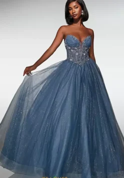 Long Dresses|Plus Sized Dresses^Alyce Paris 62009 Dark French Blue