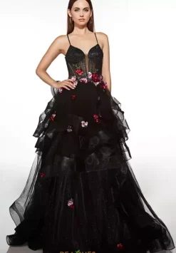 Sweet Sixteen|Plus Sized Dresses^Alyce Paris 62108 Black-Multi