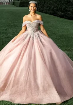 Plus Sized Quince Dresses|Sweet Sixteen^Amabella Q1040 Rose Gold