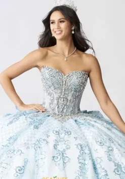 Sweet Sixteen|Quince Dresses With Sleeves^Amabella Q1059