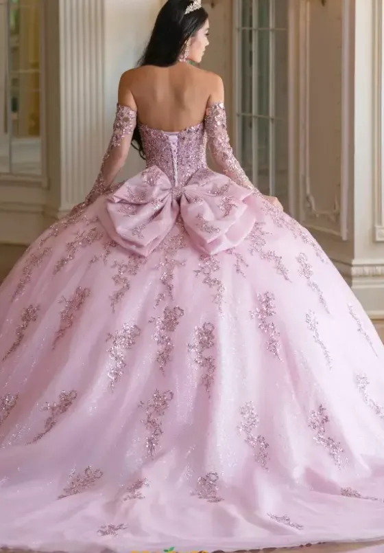 Sweet Sixteen|Quince Dresses With Sleeves^Amabella Q1093