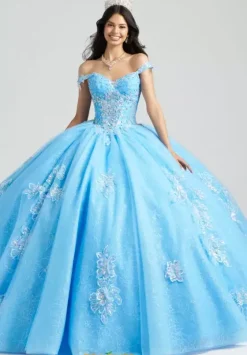 Sweet Sixteen|Plus Sized Quince Dresses^Amabella QA163 French Blue
