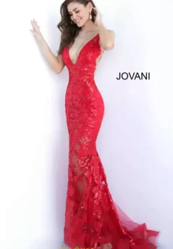 Winter Formal|Wedding Guest^Jovani Applique Long Fitted Dress 60283