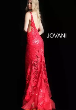 Winter Formal|Wedding Guest^Jovani Applique Long Fitted Dress 60283