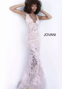 Winter Formal|Wedding Guest^Jovani Applique Long Fitted Dress 60283