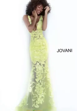 Winter Formal|Wedding Guest^Jovani Applique Long Fitted Dress 60283