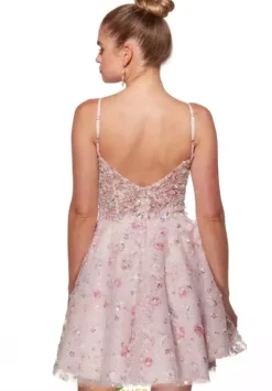 Bat Mitzvah|8Th Grade Dance^Alyce Applique Short A Line Dress 30017 Pink