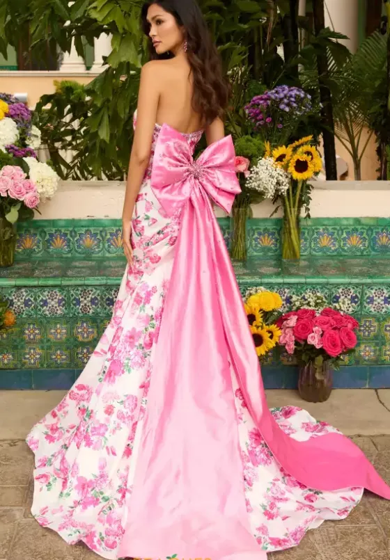 Mermaid|Plus Size^Ava Presley 42244 White/Pink