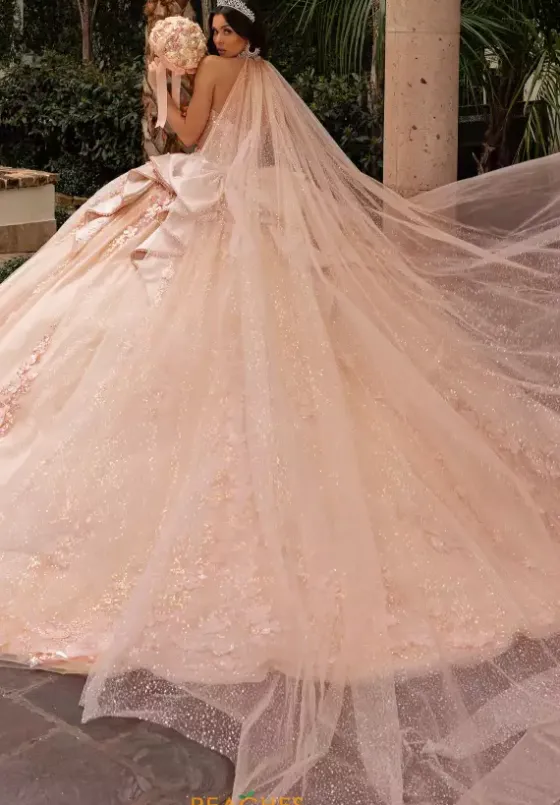 Sweet Sixteen^Rachel Allan Quince Cape Only. Dress Not Included.