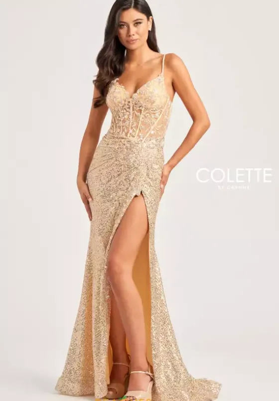 Fitted|Plus Size^Colette CL5177 Champagne