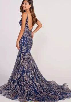 Fitted|Plus Size^Colette CL2021 Navy/Gold