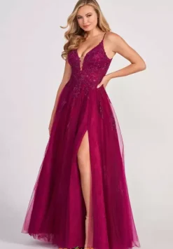 Long Dresses|Plus Sized Dresses^Colette CL2025 Plum