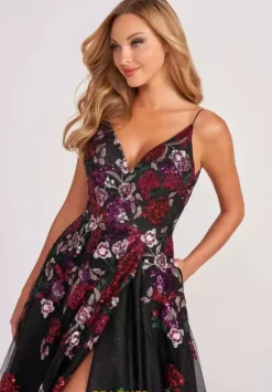 Long Dresses|Winter Formal^Colette CL2069 Black/Multi