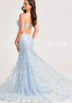 Fitted|Long Dresses^Ellie Wilde EW35221 Strawberry