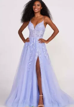 Long Dresses|Military Ball^Ellie Wilde EW34053 Periwinkle