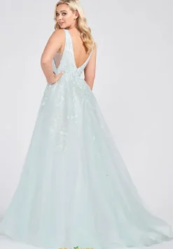 Long Dresses|Plus Sized Dresses^Ellie Wilde EW122081 Alabaster