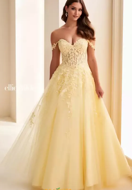 Long Dresses|Plus Sized Dresses^Ellie Wilde EW37028