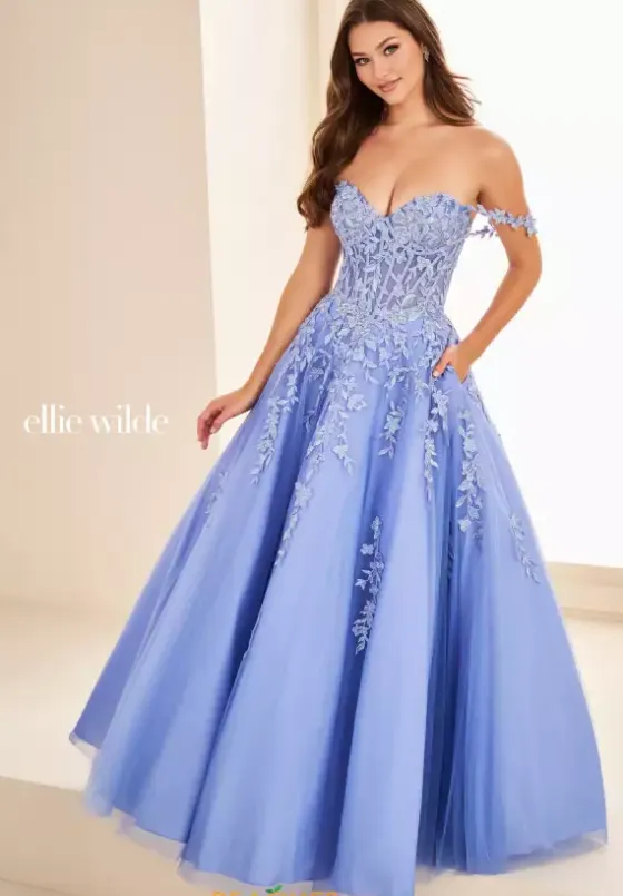 Long Dresses|Plus Sized Dresses^Ellie Wilde EW37028