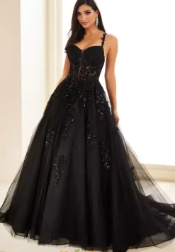 Sweet Sixteen|Long Dresses^Ellie Wilde EW36202 Black