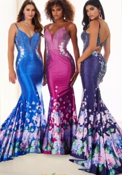 Fitted|Long Dresses^Ellie Wilde EW37005