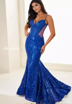 Fitted|Long Dresses^Ellie Wilde EW37204