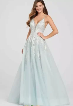 Long Dresses|Sweet Sixteen^Ellie Wilde EW119010 Powder Blue/Multi
