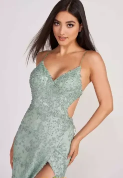 Sexy|Fitted^Ellie Wilde EW34046 Sage