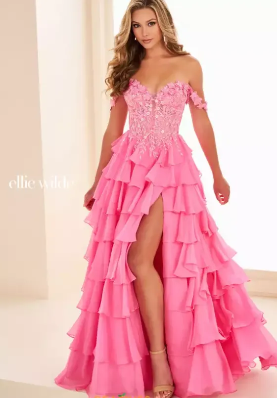 Long Dresses|Plus Sized Dresses^Ellie Wilde EW37108