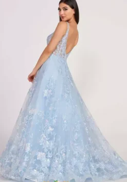 Ball Gowns|A Line^Ellie Wilde EW34105 Emerald