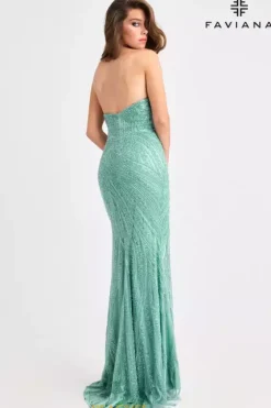 Fitted|Long Dresses^Faviana 11408