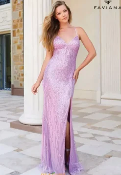 Fitted|Long Dresses^Faviana 11218