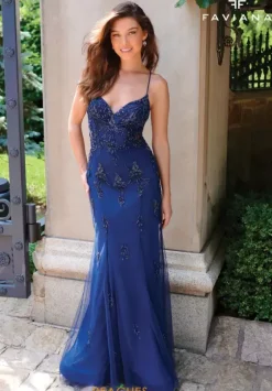 Fitted|Long Dresses^Faviana 11227