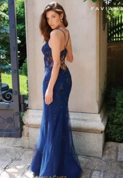 Fitted|Long Dresses^Faviana 11227