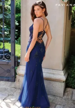 Fitted|Long Dresses^Faviana 11227