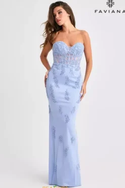 Fitted|Long Dresses^Faviana 11407