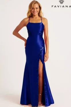 Fitted|Long Dresses^Faviana 11205