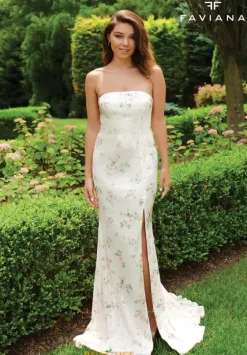 Fitted|Long Dresses^Faviana 11222