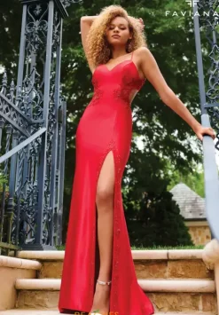 Fitted|Long Dresses^Faviana 11253