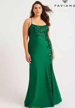 Fitted|Plus Size^Faviana 9570