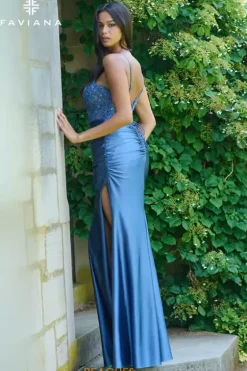 Fitted|Long Dresses^Faviana 11433