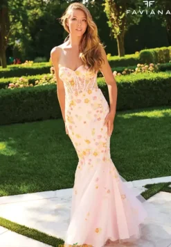 Fitted|Long Dresses^Faviana 11250