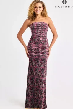 Fitted|Long Dresses^Faviana 11461