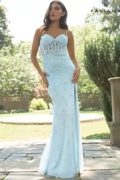 Fitted|Long Dresses^Faviana 11439