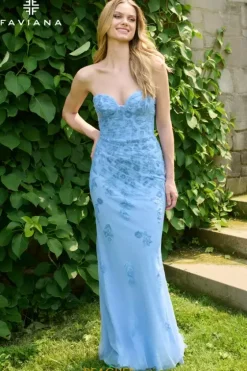 Fitted|Long Dresses^Faviana 11472