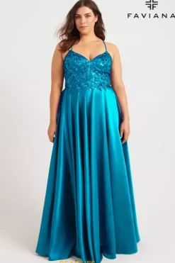 Long Dresses|Plus Sized Dresses^Faviana 9578