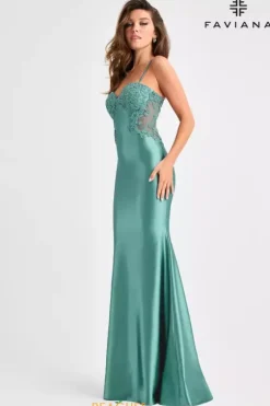 Fitted|Long Dresses^Faviana 11403