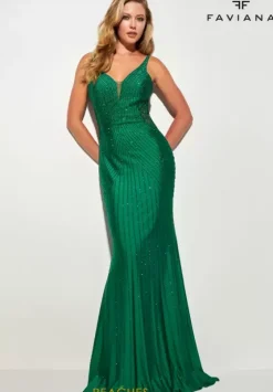 Fitted|Long Dresses^Faviana 11022